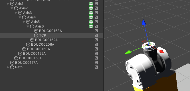 TCP coordinate system alignment