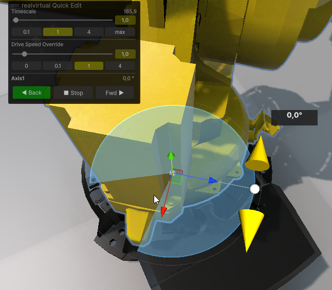 Rotational Drive in Simulation Mode
